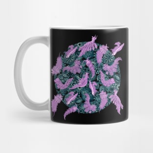 Ernst Haeckel Rose Nudibranch  on Cerulean Sea Squirts Mug